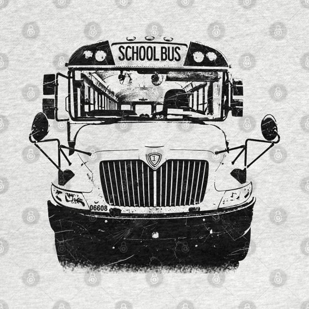 school bus by hottehue